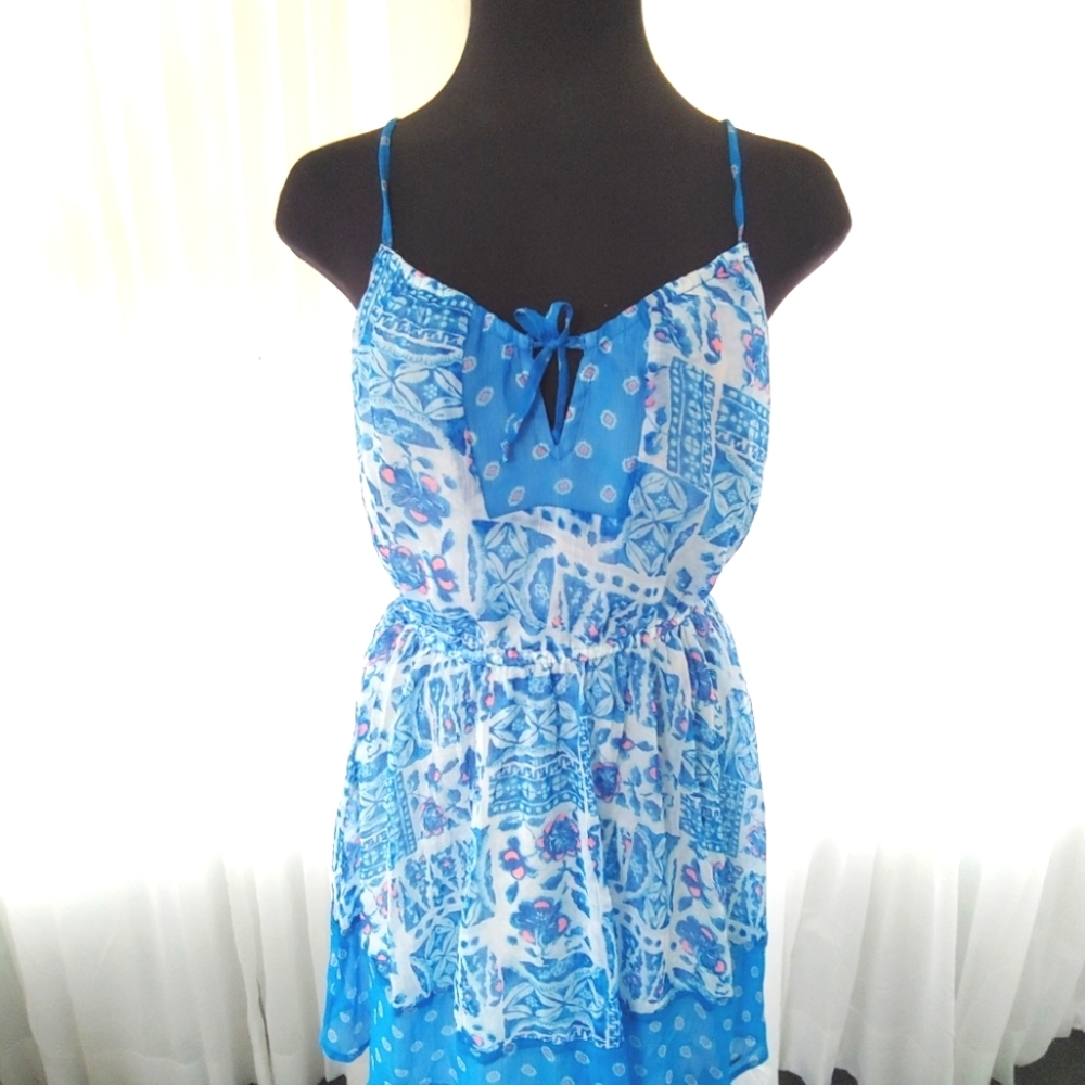 Blue floral summer dress - Picture 2 of 11